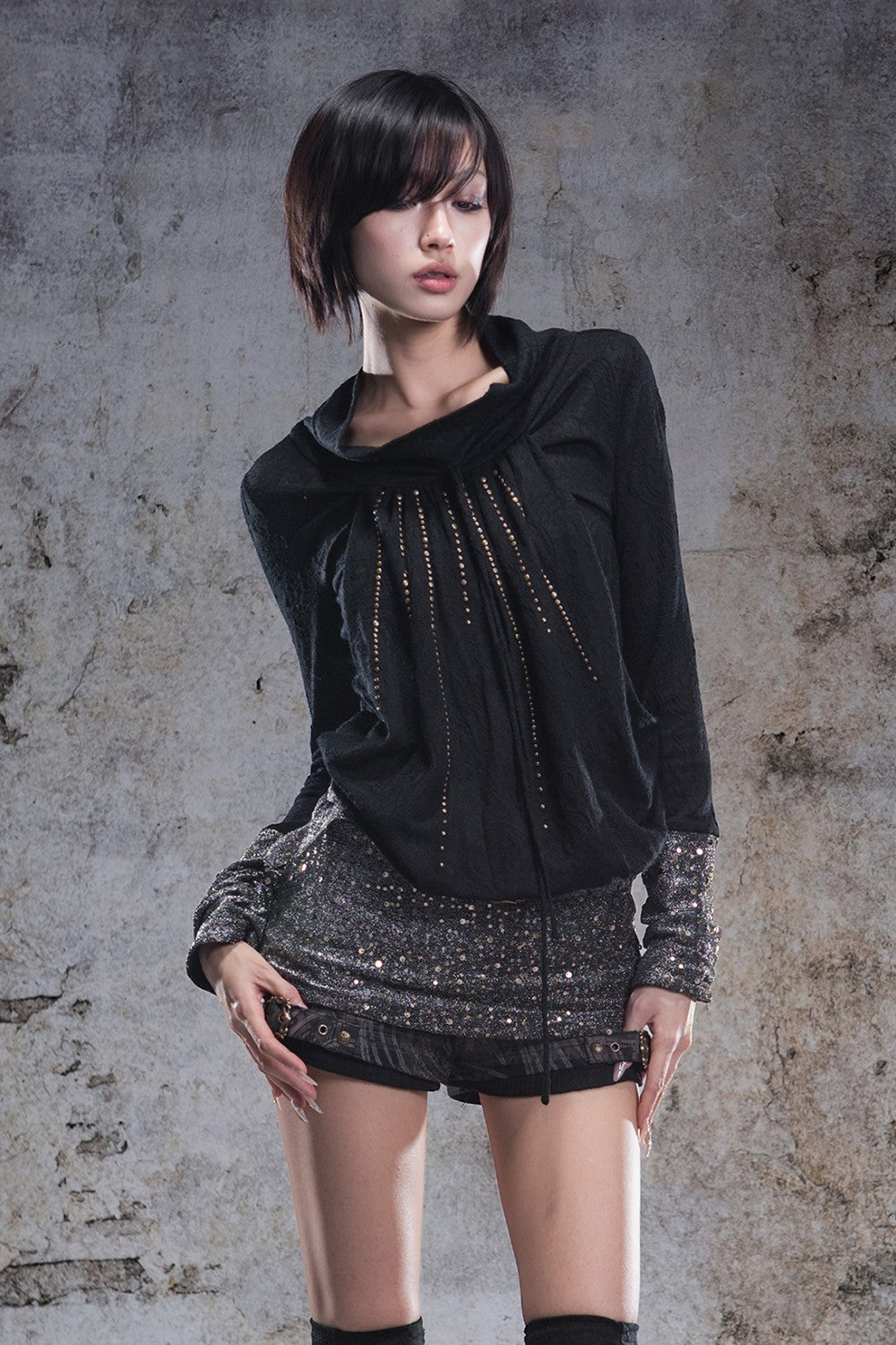 Elara Shimmer Mini Dress