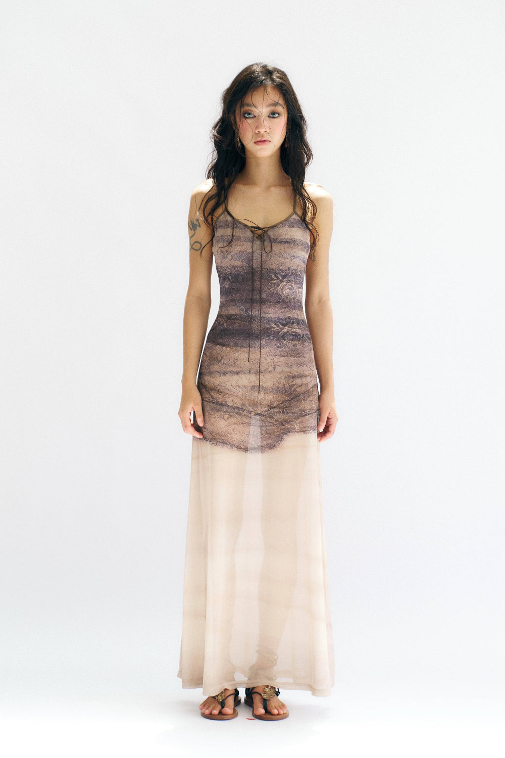Washed Dust Maxi Dress
