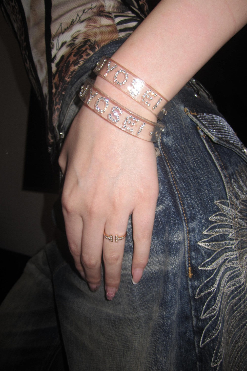 Slim Clear Crystal Bracelet