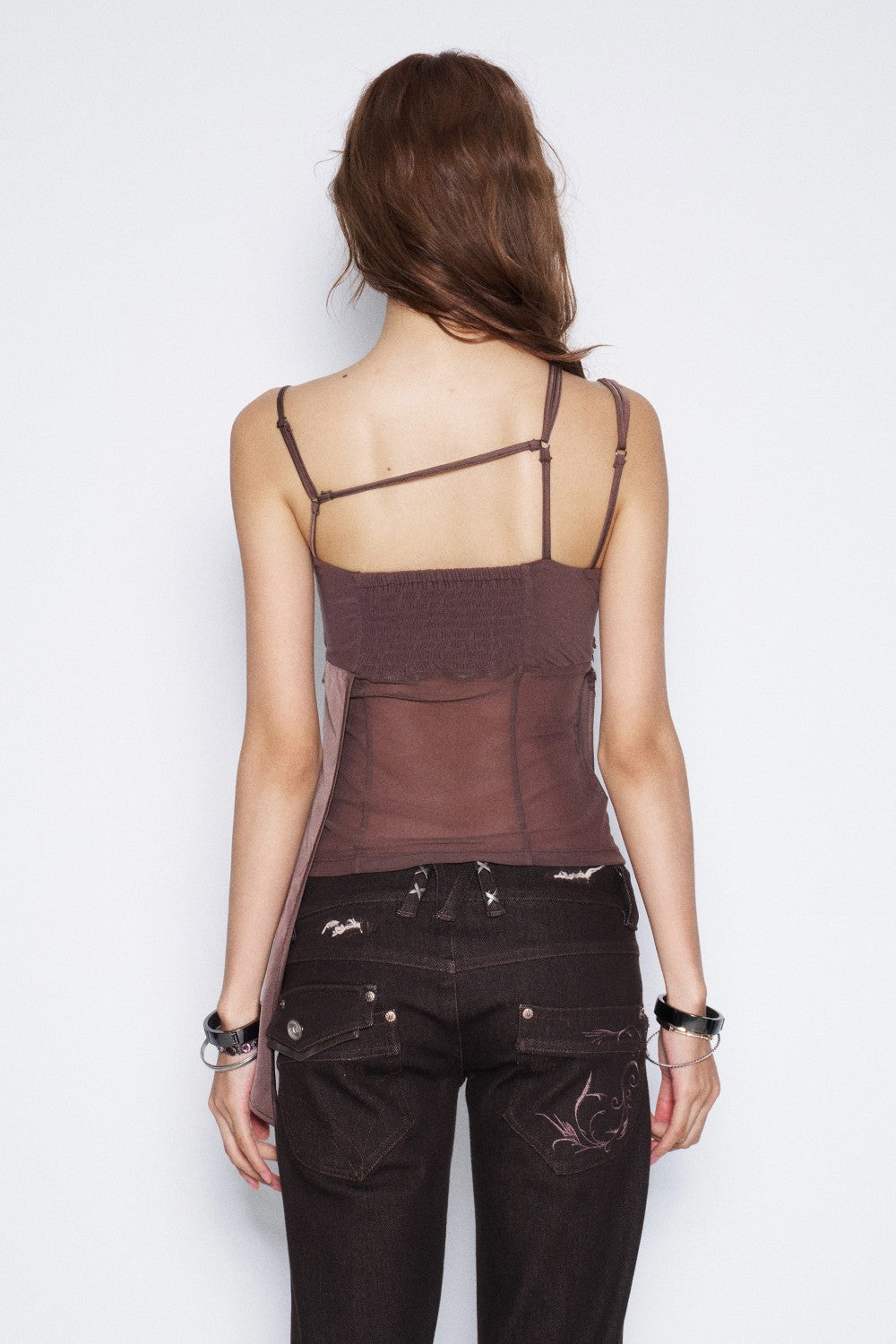 Sequin Lace Drape Camisole