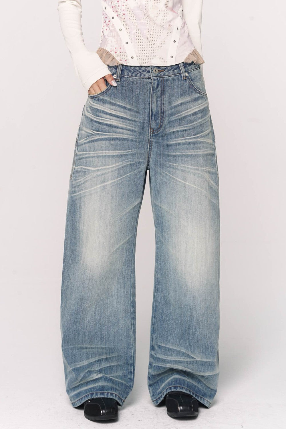 Cleo Washed Blade Jeans