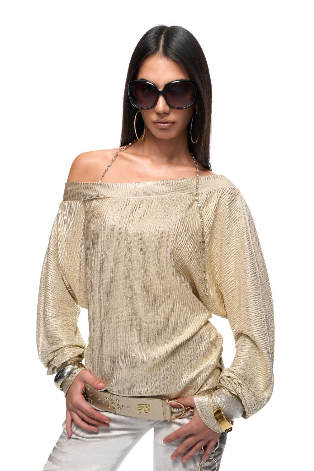 Champagne Lustre Top