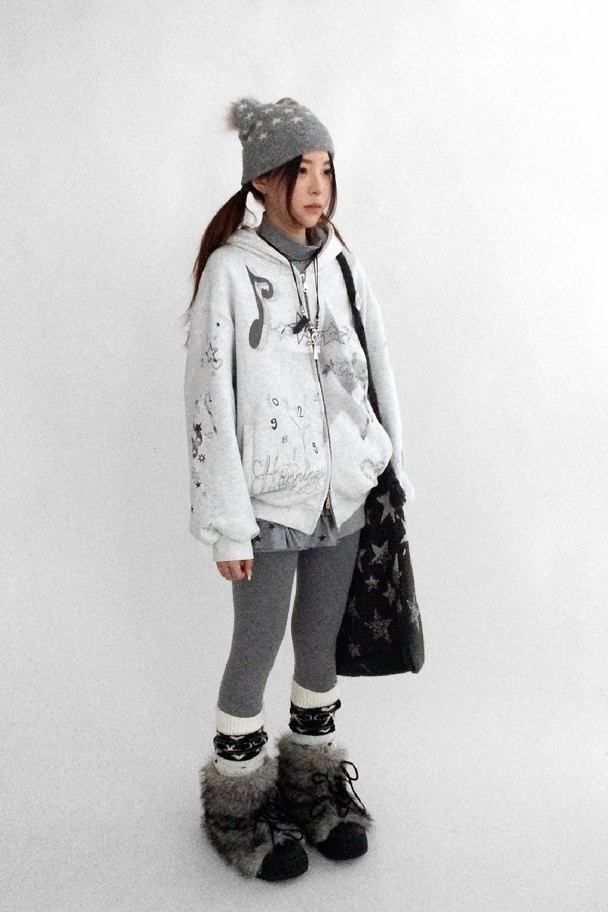 Fleece Lined Graphic Hoodie