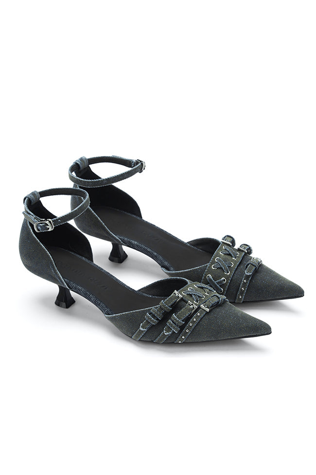 Keira Buckled Point Heels
