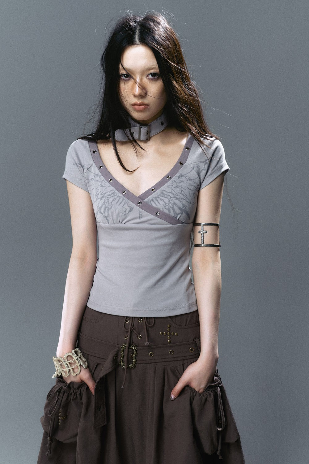 V-Neck Butterfly Shirt